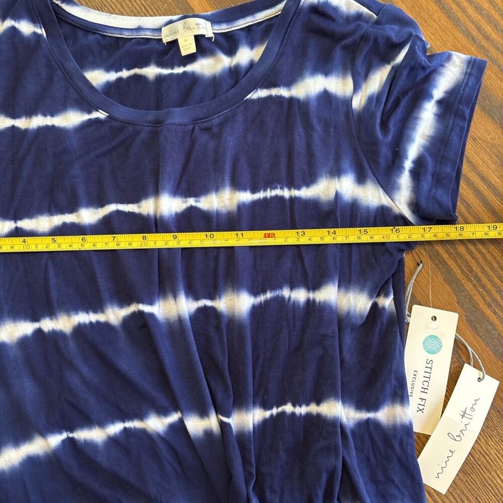 nine britton blue stripe twist knot medium - Picture 4 of 6